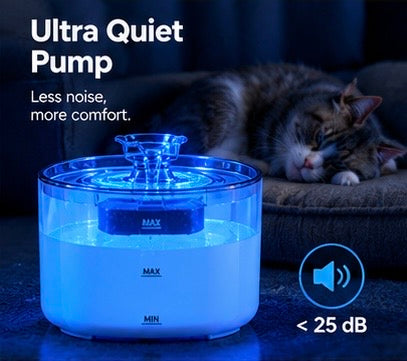 ZOVIQO™ SmartFlow Pet Water Fountain – 2.2L (74 oz)