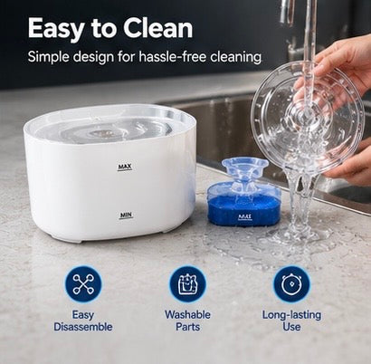 ZOVIQO™ SmartFlow Pet Water Fountain – 2.2L (74 oz)