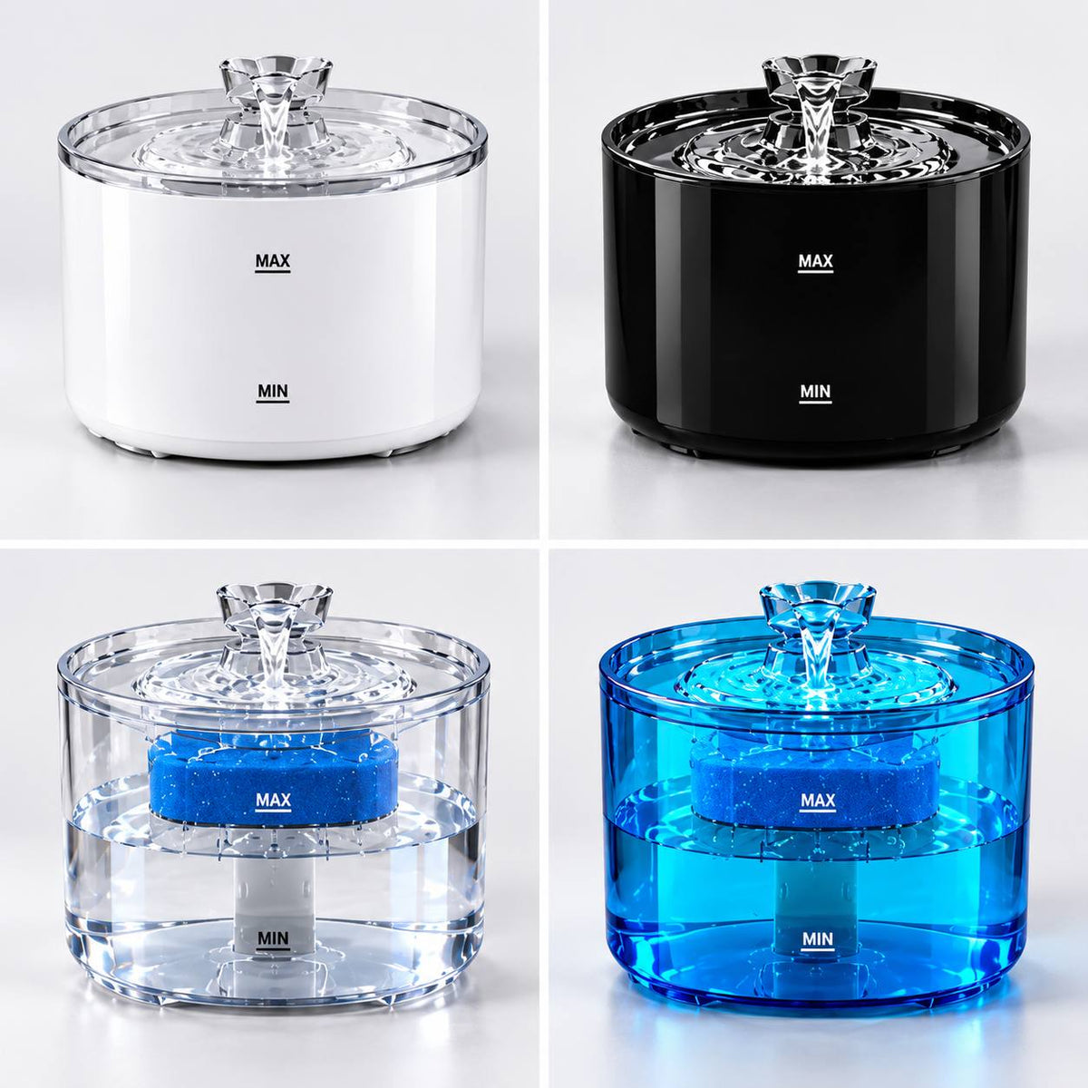 ZOVIQO™ SmartFlow Pet Water Fountain – 2.2L (74 oz)